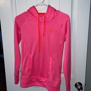 adidas Pink Long Sleeve Hooded Sweatshirt